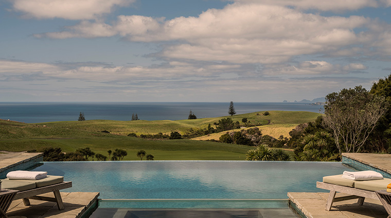 rosewood kauri cliffs rooms two bedroom villa pool