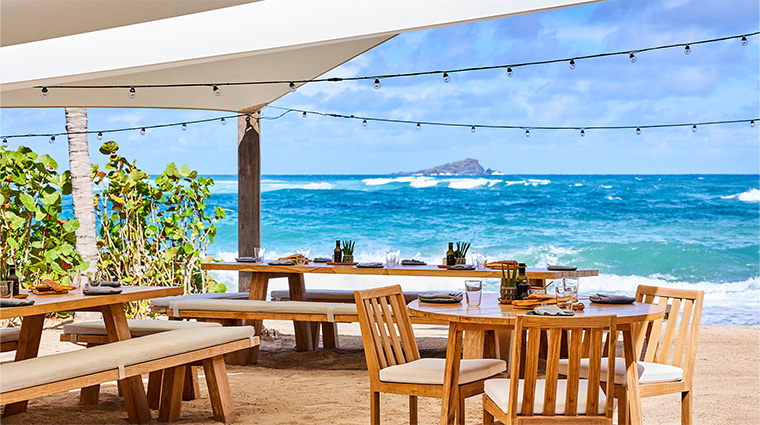 rosewood le guanahani st barth dining beachouse feetinthesand day