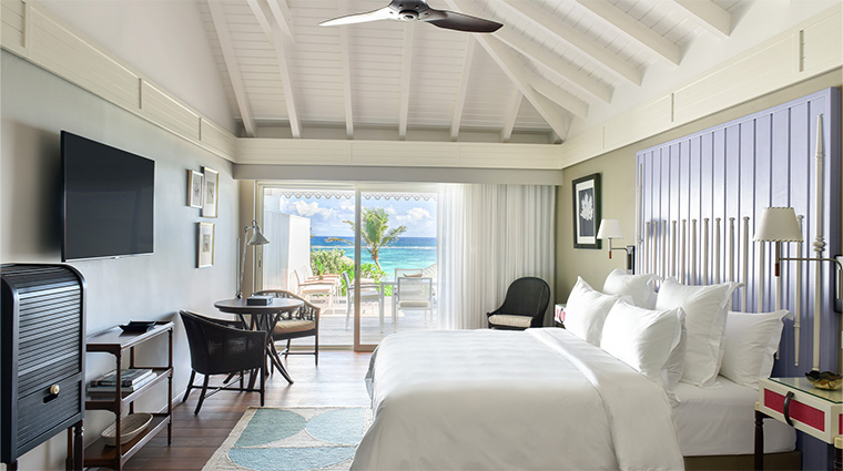 rosewood le guanahani st barthaccommodation oceancove bedroom view