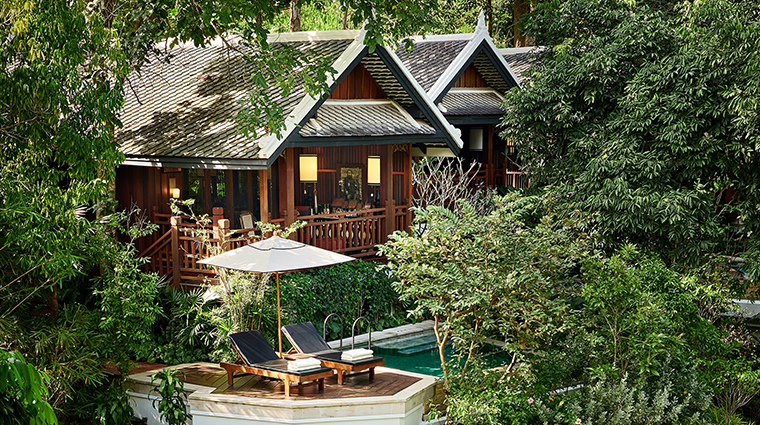 rosewood luang prabang waterfal pool villa terrace