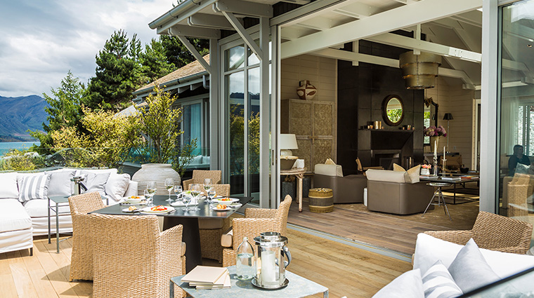 rosewood matakauri lake four bedroom villa balcony