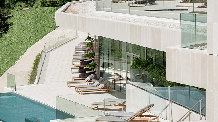 royal champagne hotel & spa swimming pool external view