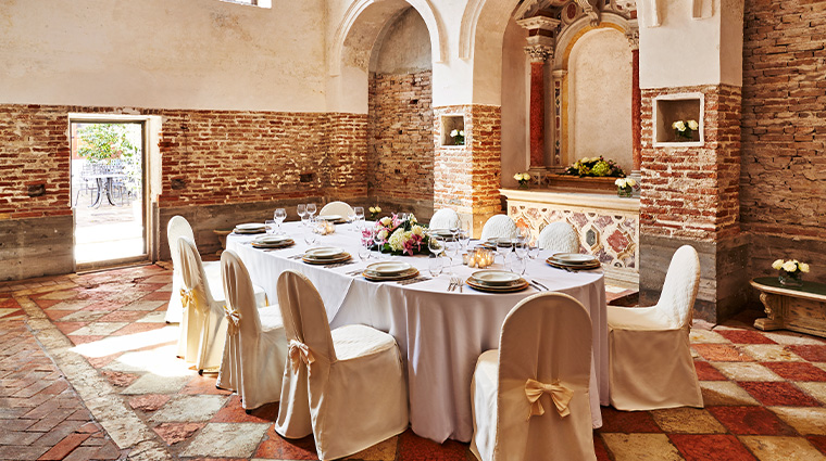 san clemente palace venice Church Sacristy private dining
