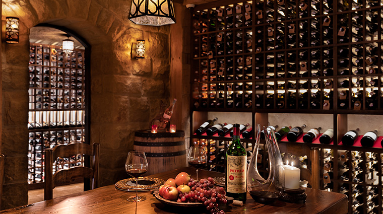 san ysidro ranch Secret Cellar Table Petrus