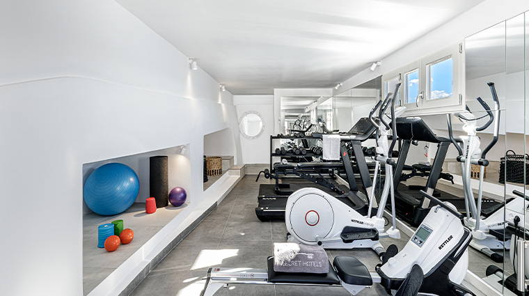 santorini secret suites spa gym