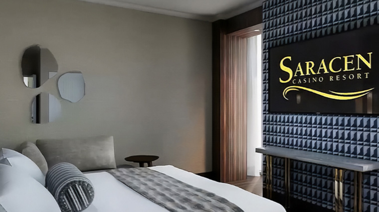 saracen casino resort 2 Bay suite bedroom