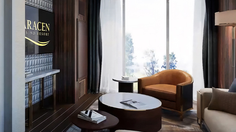 saracen casino resort suite living room