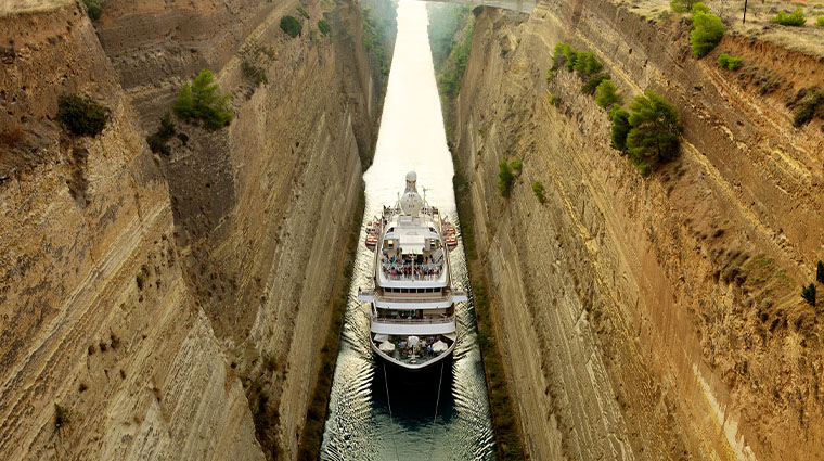 seadream ii corinth canal