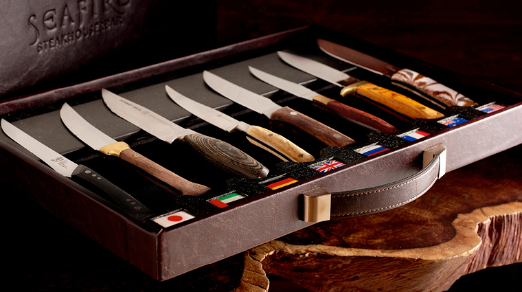 seafire steakhouse knives selection