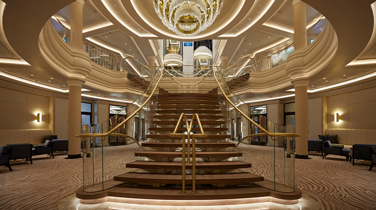 seven seas splendor spl atrium staircase