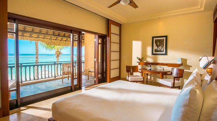shanti maurice resort spa junior suite oceanfront bedroom