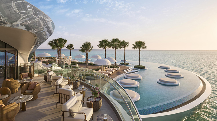 shebara terrace pool view