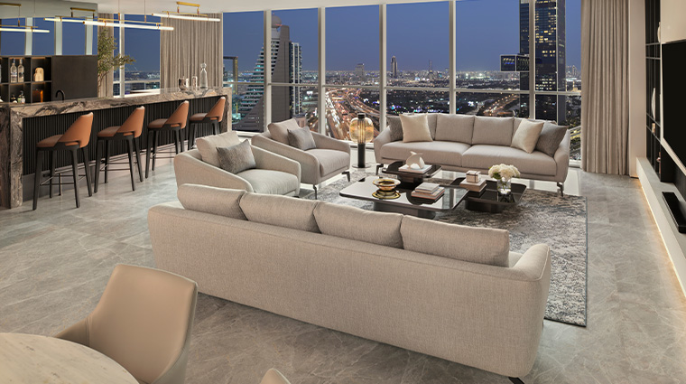 sheraton grand hotel dubai Presidential Suite Living Room Bar