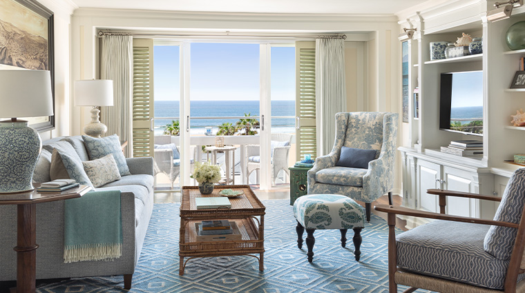 shutters on the beach Ocean View Suite Living Room