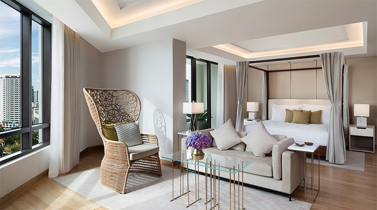 siam kempinski hotel bangkok presidential terrace suite bedroom