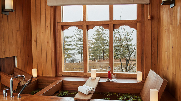 six senses bhutan spa hot stone bath
