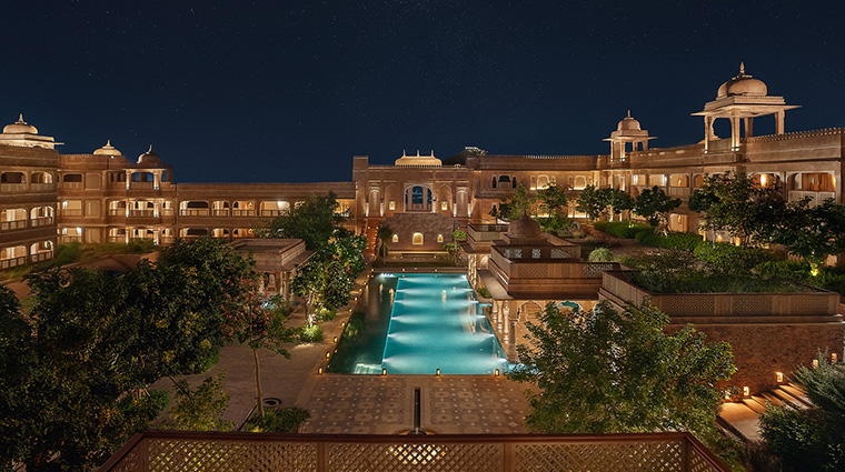 six senses fort barwara the suite courtyard night