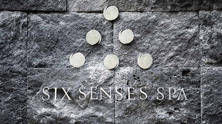 six senses spa at krabey island sign