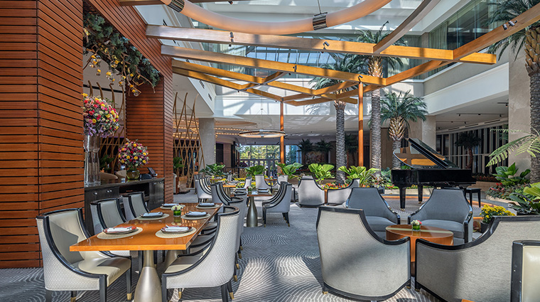 sky tower at solaire resort entertainment city oasis garden cafe