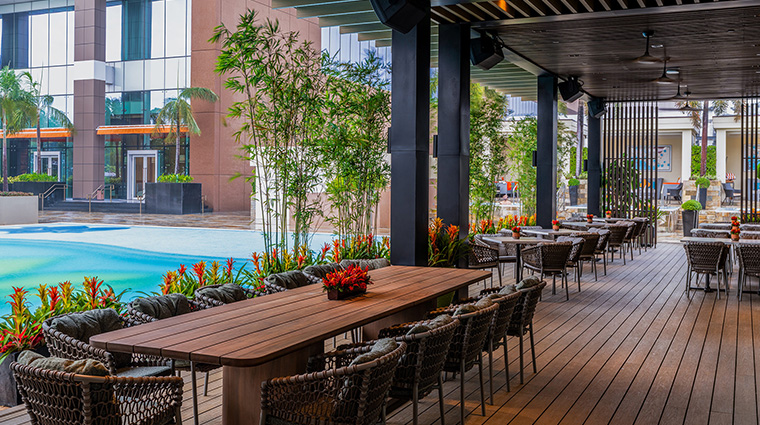 sky tower at solaire resort entertainment city pool bar and grill