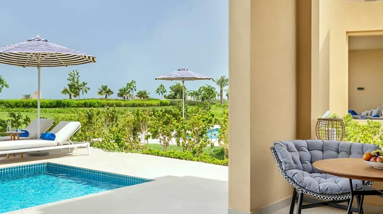 sofitel al hamra beach resort beachfront two bedroom suite private pool