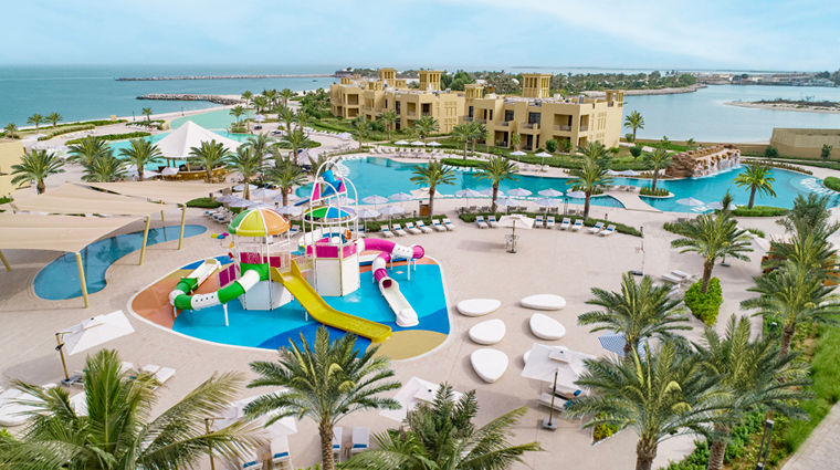 sofitel al hamra beach resort splash and slide zone