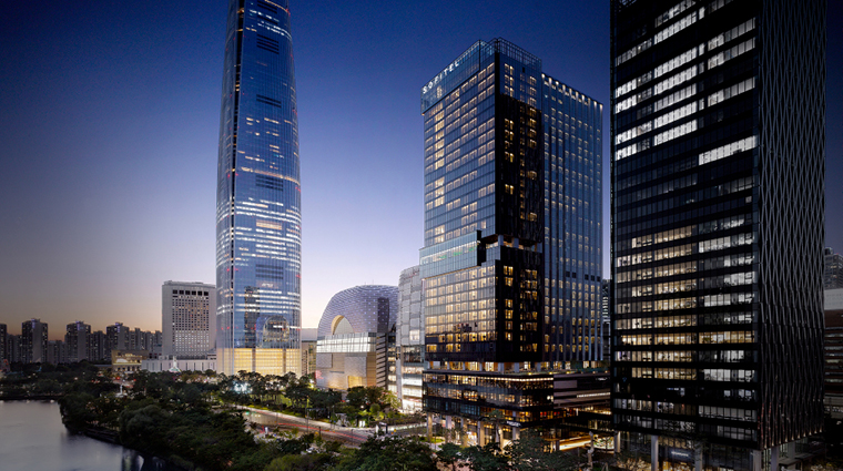 sofitel ambassador seoul hotel and services residences night exterior