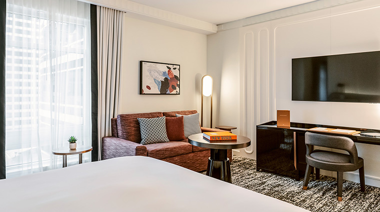 sofitel new york king bedroom with sofabed