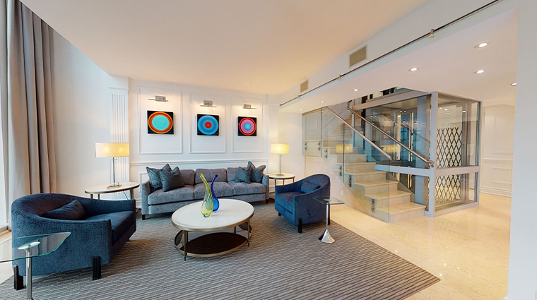 the soho hotel residences penthouse living room
