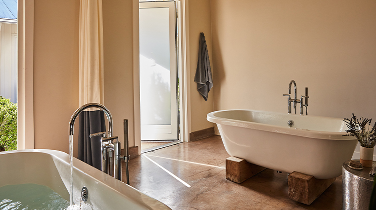 solage auberge resorts collection spa treatment bathtub