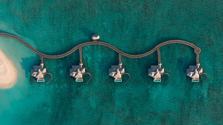 soneva secret bedroom horizon overwater villa aerial
