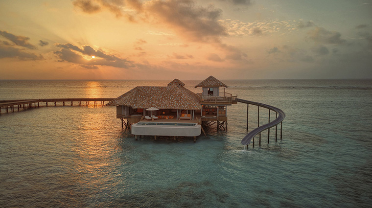 soneva secret bedroom horizon overwater villa aerial5
