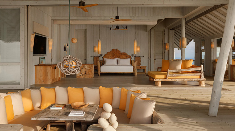 soneva secret sea loft and horizon villa bedroom