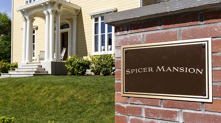spicer mansion exterior sign