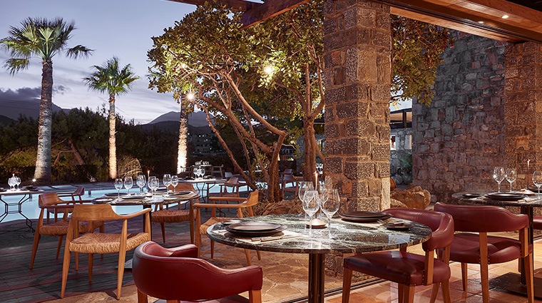 st nicolas bay resort hotel and villas minotaure fine dine