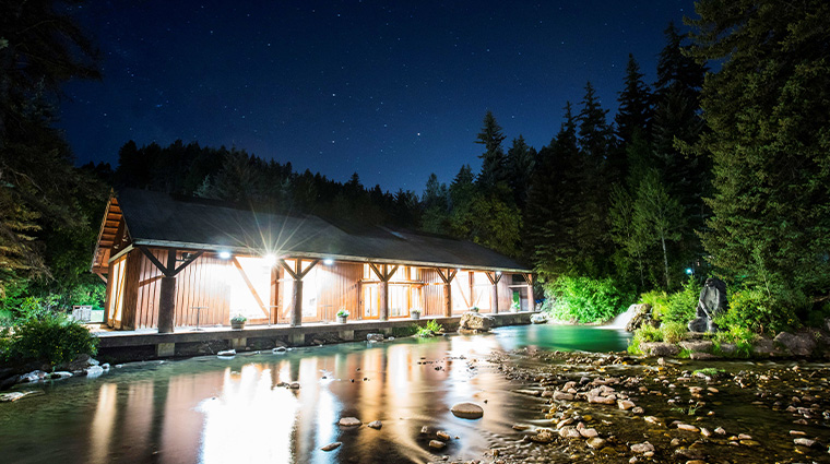 sundance mountain resort night pond