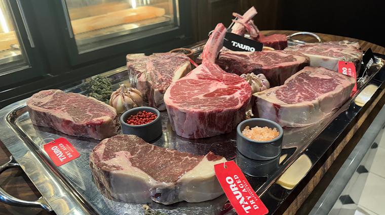 tauro steakhouse our meat selection