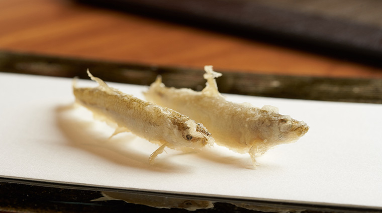 teppanyaki tempura shun fish wakasagi