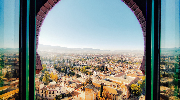 the alhambra palace hotel classic city view