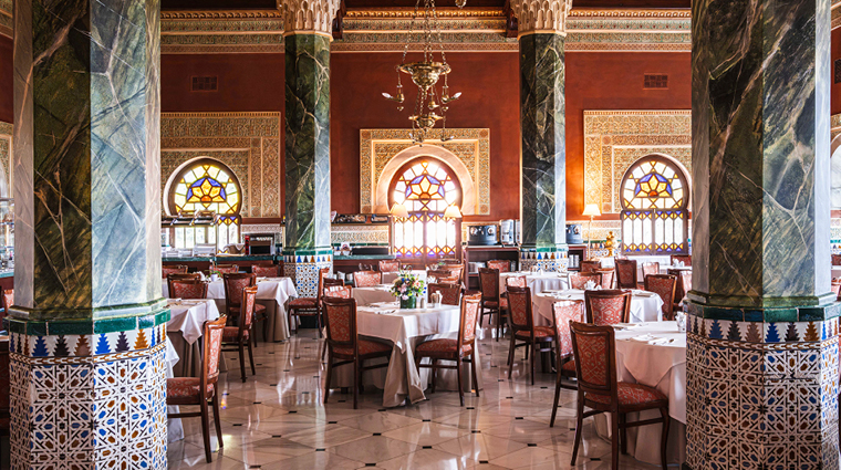 the alhambra palace hotel dining room