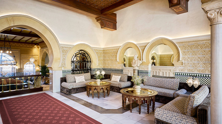 the alhambra palace hotel lobby reception