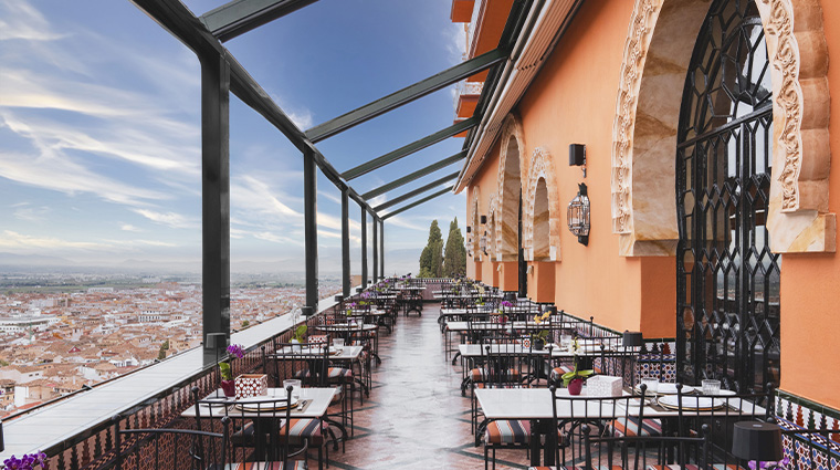 the alhambra palace hotel terrace no awning