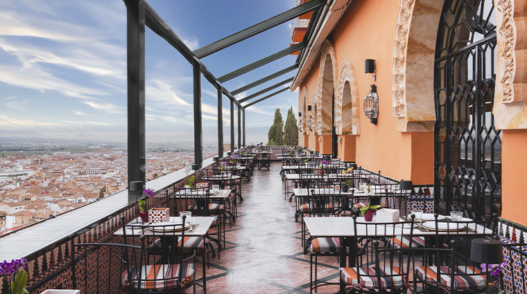 the alhambra palace hotel terraza