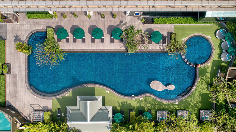 the athenee hotel a luxury collection hotel swimming pool aerial