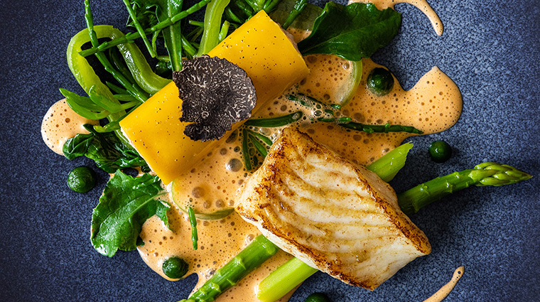 the atlantic hotel Ocean Restaurant Pan roasted Jersey Turbot fillet