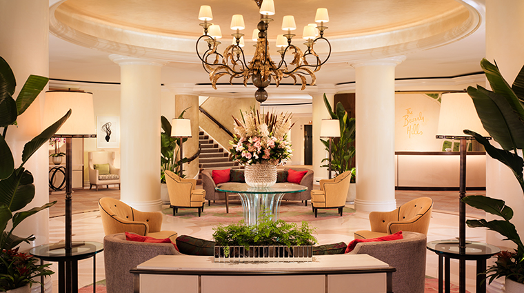 the beverly hills hotel lobby