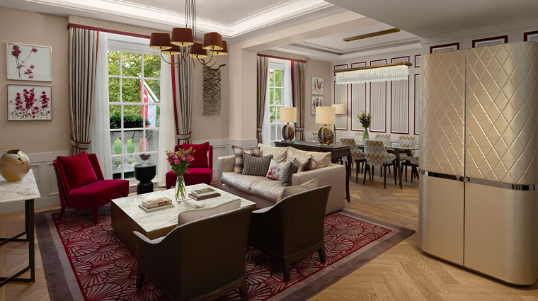 the biltmore mayfair lord harrowby suite living area