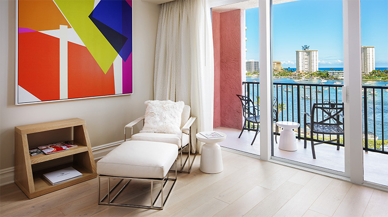 the boca raton yacht club balcony suite corner seat