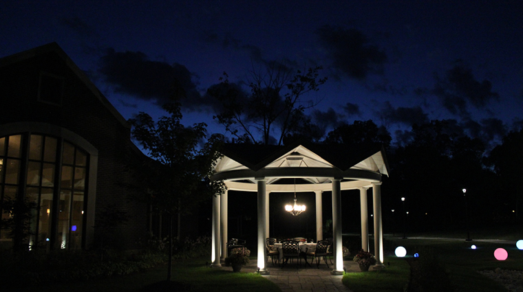 the bruce gazebo night