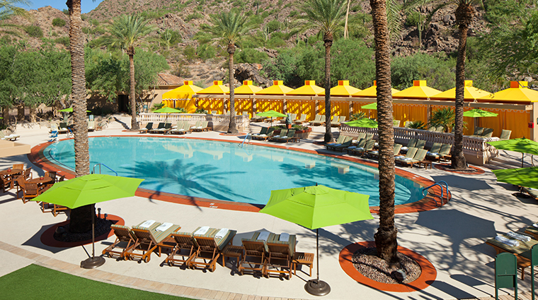 the canyon suites at the phoenician a luxury collection resort pool chairs